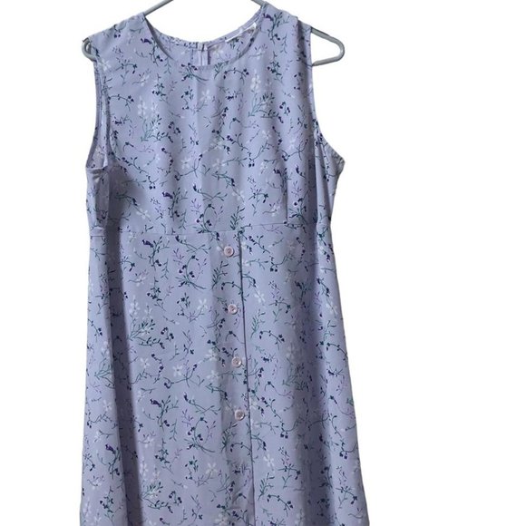 Vintage size large lilac dress - Picture 2 of 4